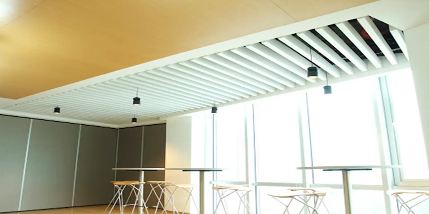 Aluminium baffle Ceiling Office