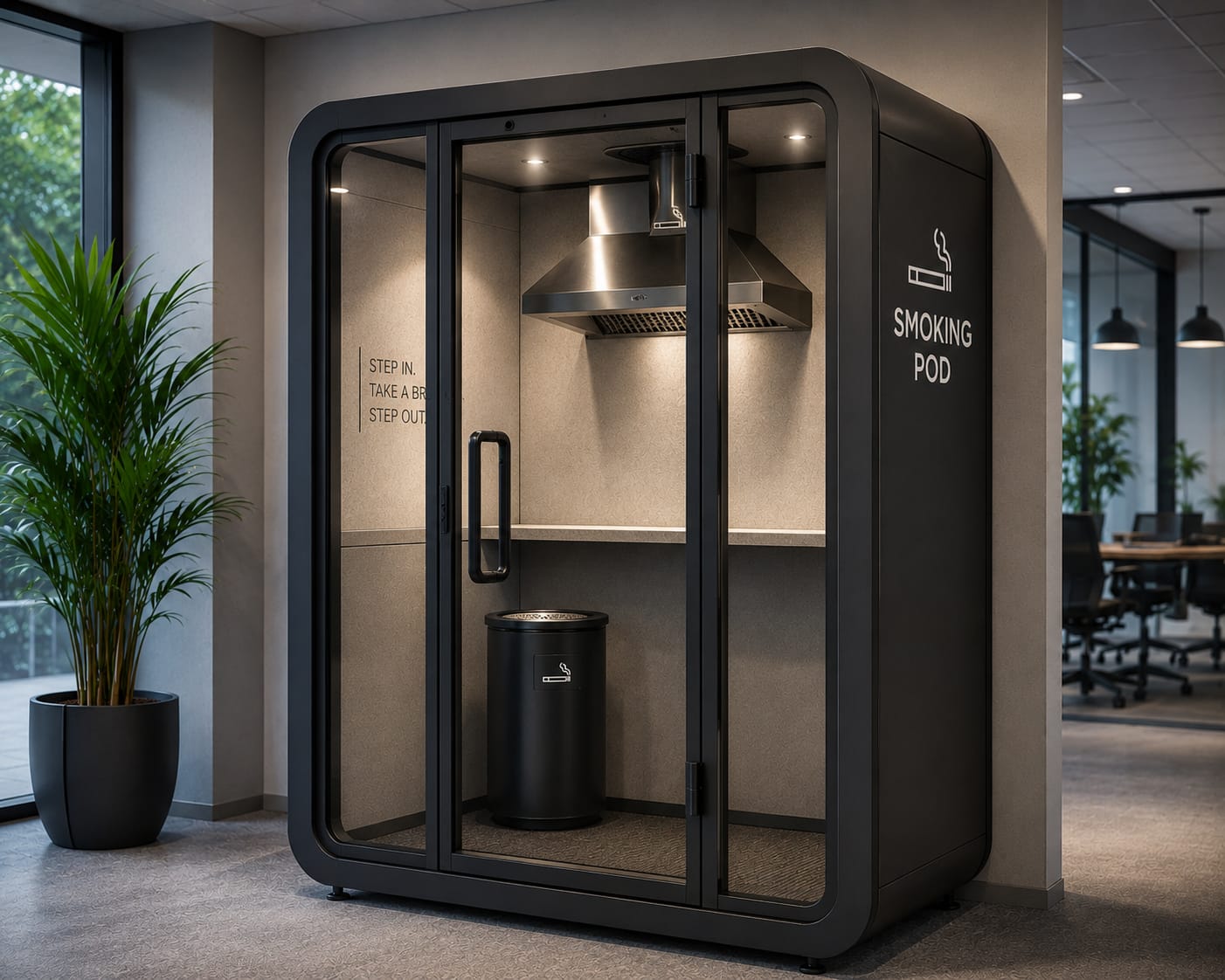 smoking office pods