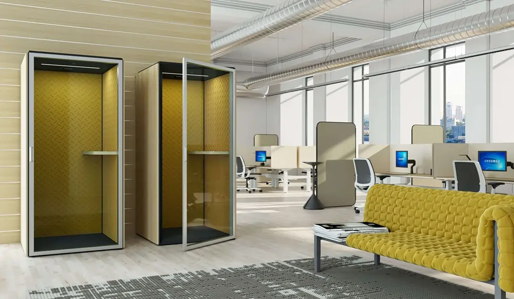 Acoustic telephone booth