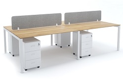 Niveeta Modular Reception and workstations Station in White